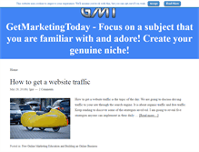 Tablet Screenshot of getmarketingtoday.com